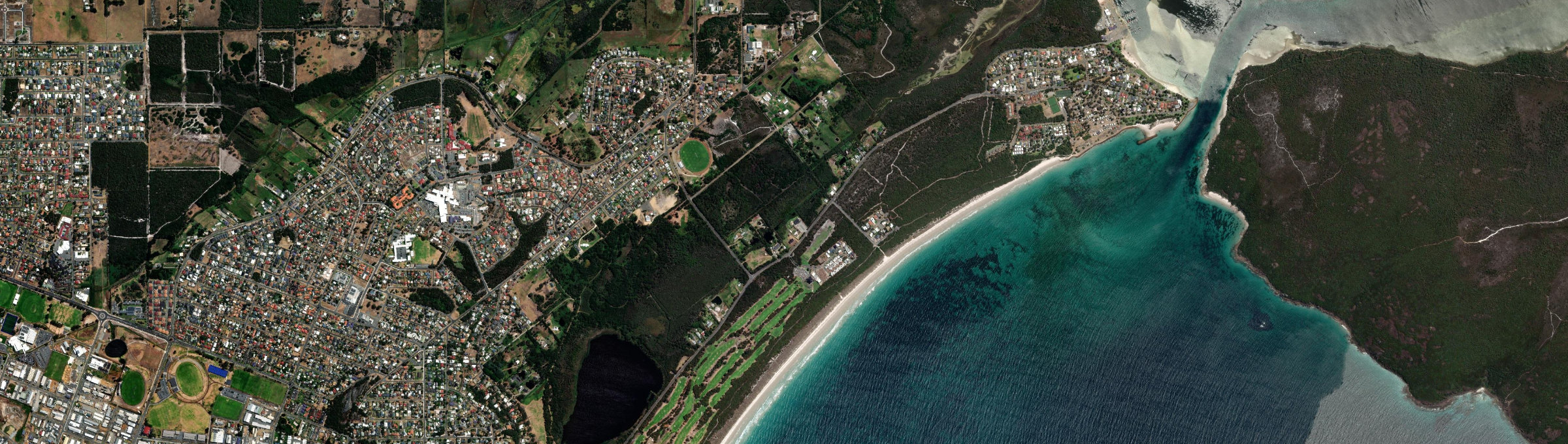 Aerial view of Collingwood Park (WA), WA