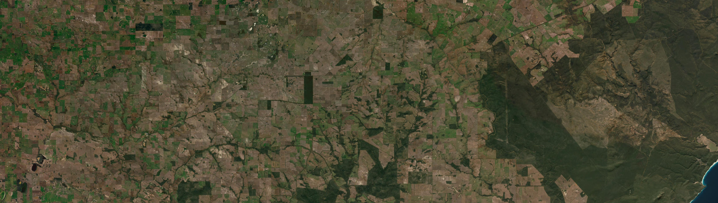 Aerial view of Needilup, WA