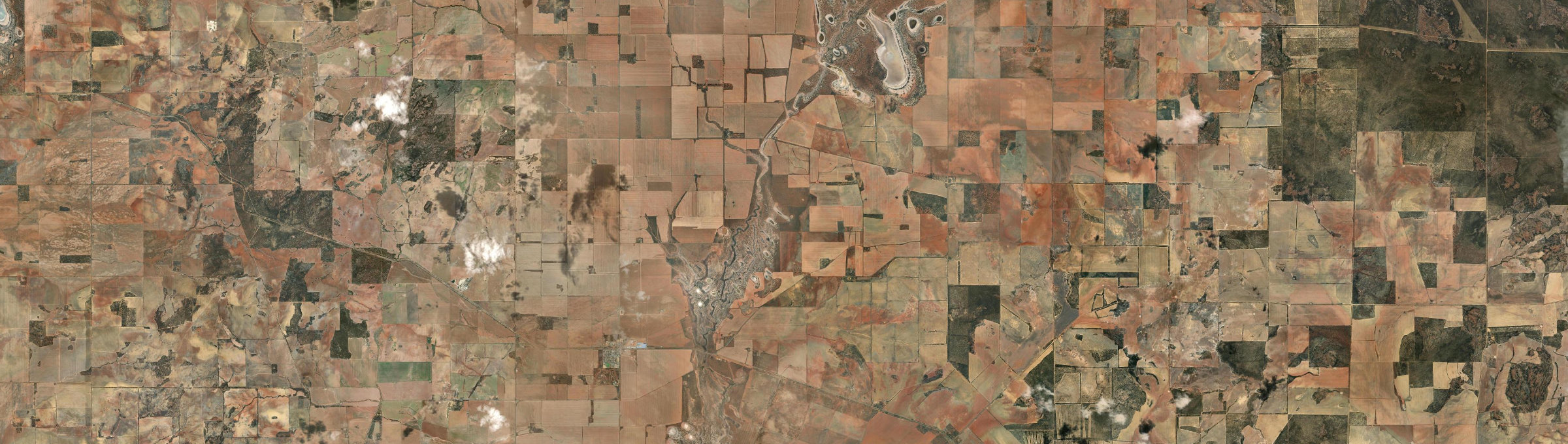 Aerial view of Mukinbudin, WA