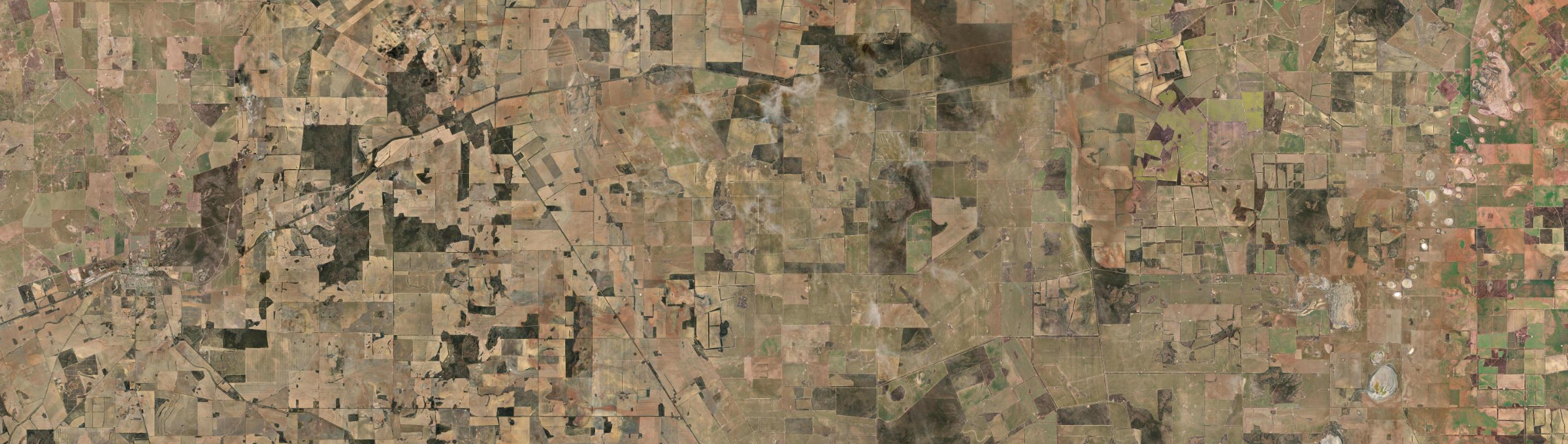 Aerial view of Carrabin, WA
