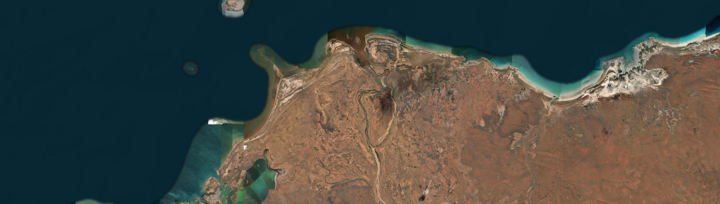 Aerial view of De Grey, WA