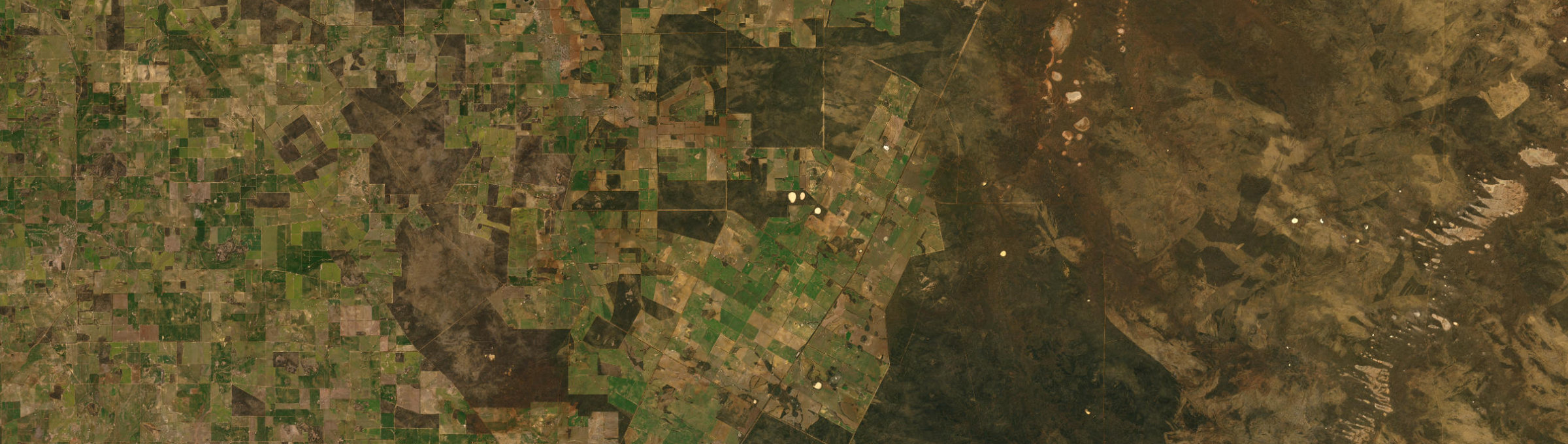 Aerial view of South Yilgarn, WA