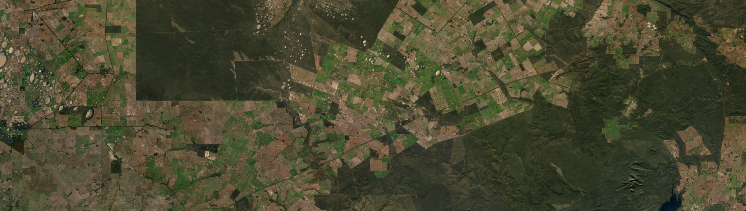 Aerial view of West Fitzgerald, WA