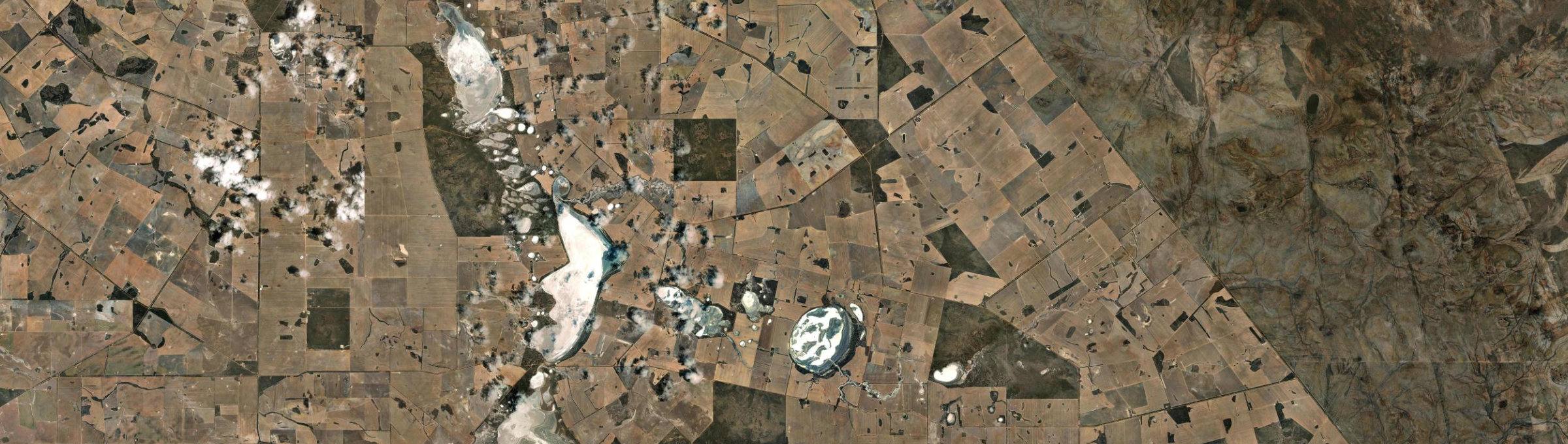 Aerial view of Lake Camm, WA