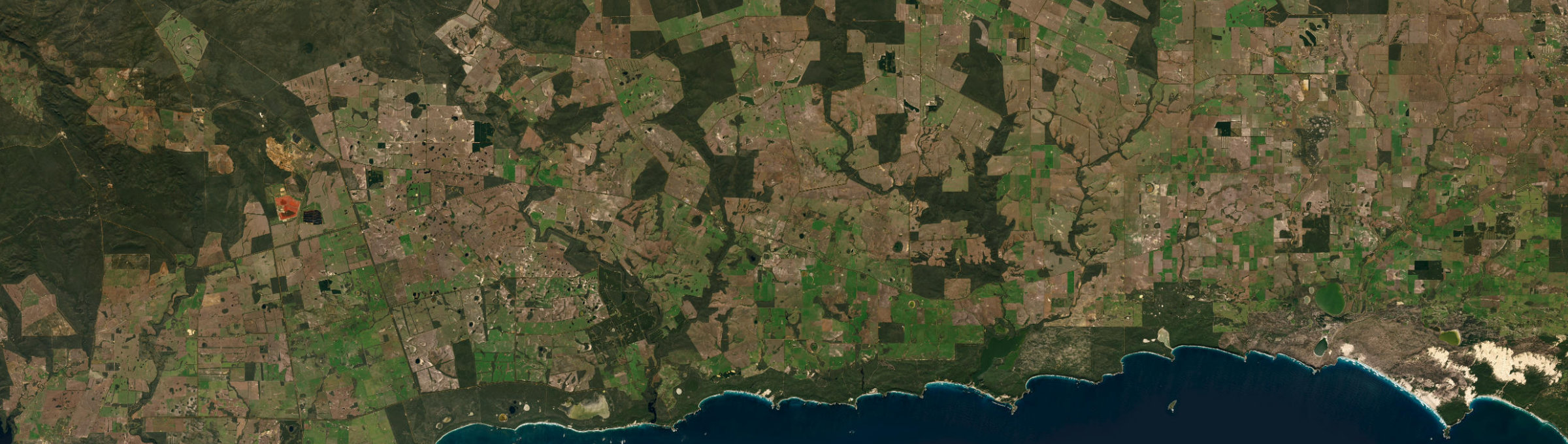 Aerial view of East Munglinup, WA