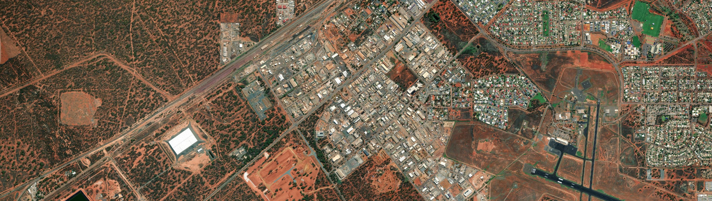 Aerial view of West Kalgoorlie, WA