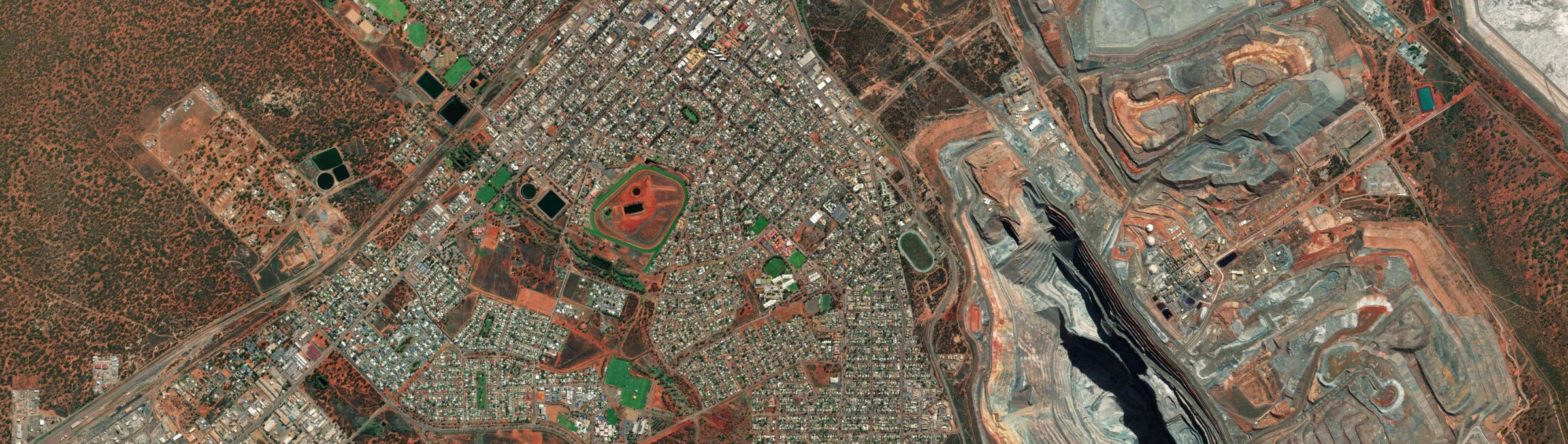 Aerial view of South Kalgoorlie, WA