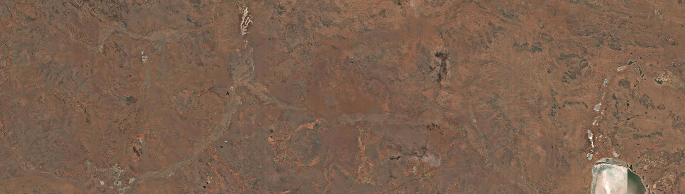Aerial view of Little Sandy Desert, WA