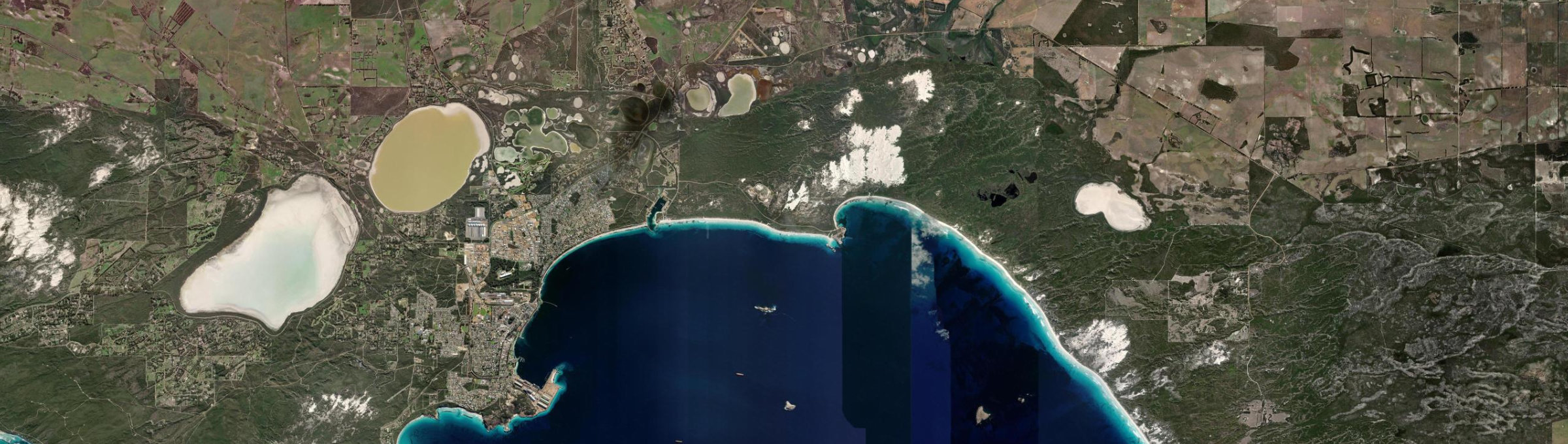 Aerial view of Bandy Creek, WA