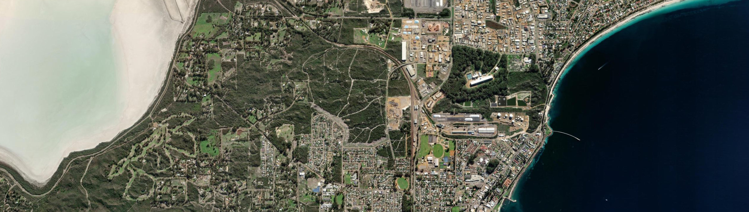 Aerial view of Nulsen, WA