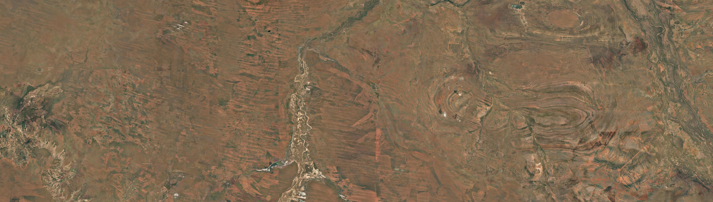 Aerial view of Geegully Creek, WA