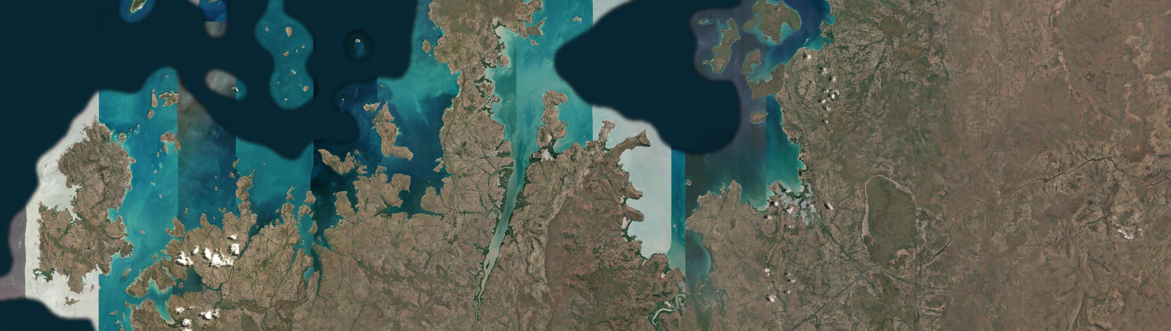 Aerial view of Mitchell Plateau, WA