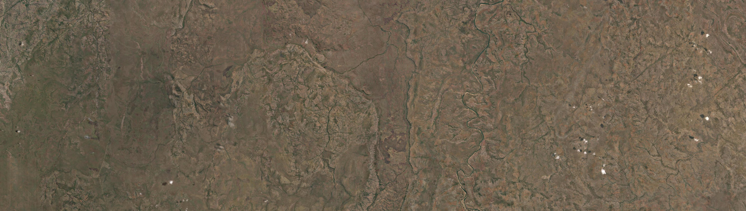 Aerial view of Drysdale River, WA