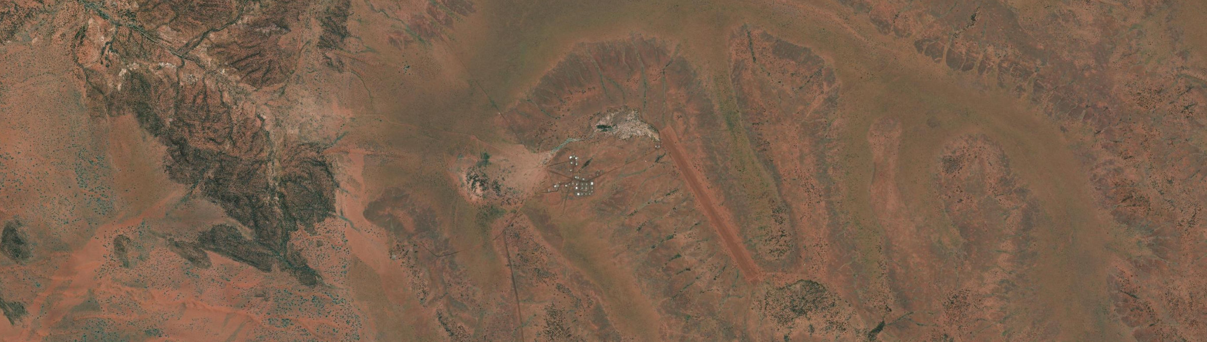 Aerial view of Patjarr, WA