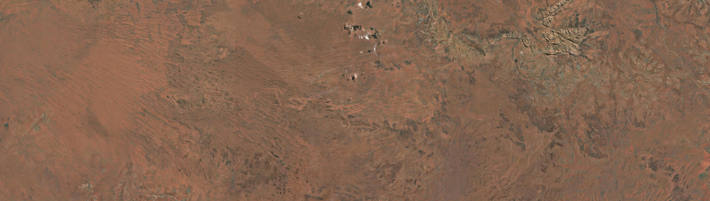 Aerial view of Ngaanyatjarra-Giles, WA