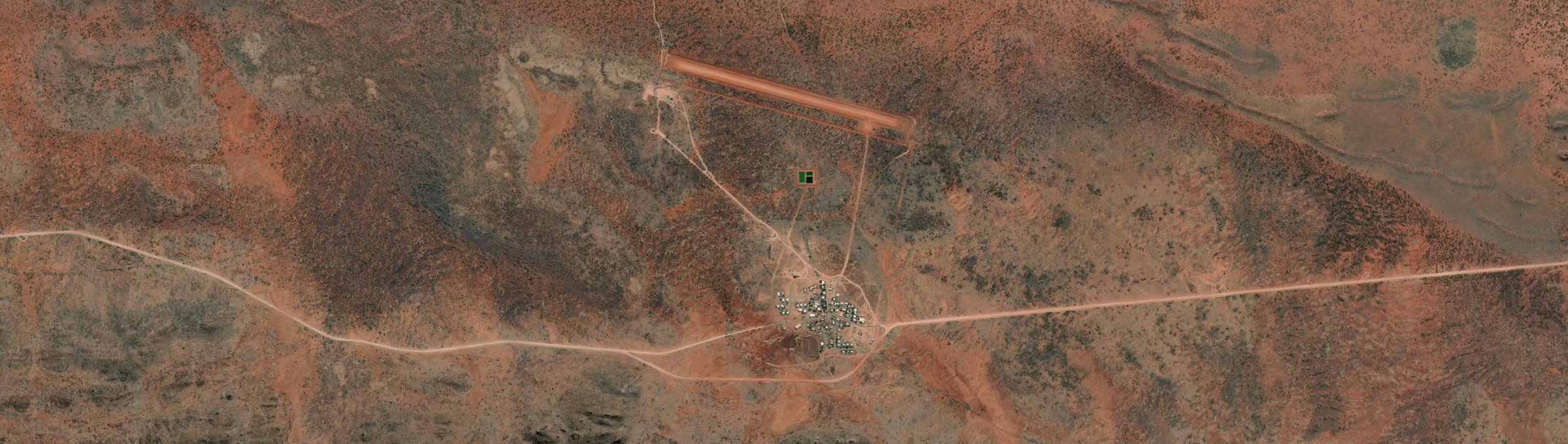 Aerial view of Papulankutja, WA