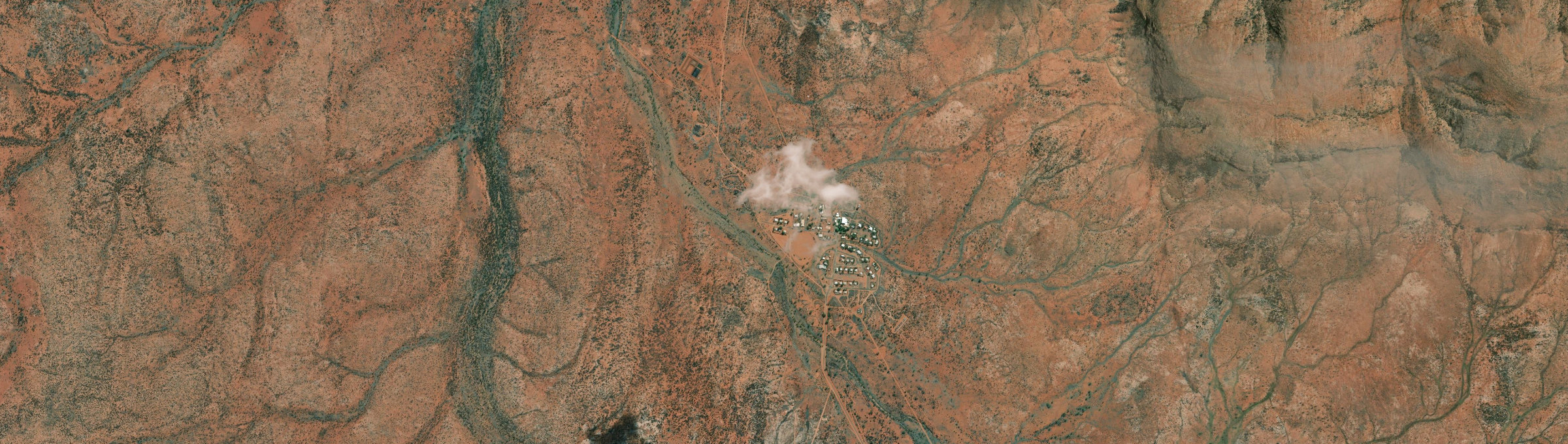 Aerial view of Warakurna, WA