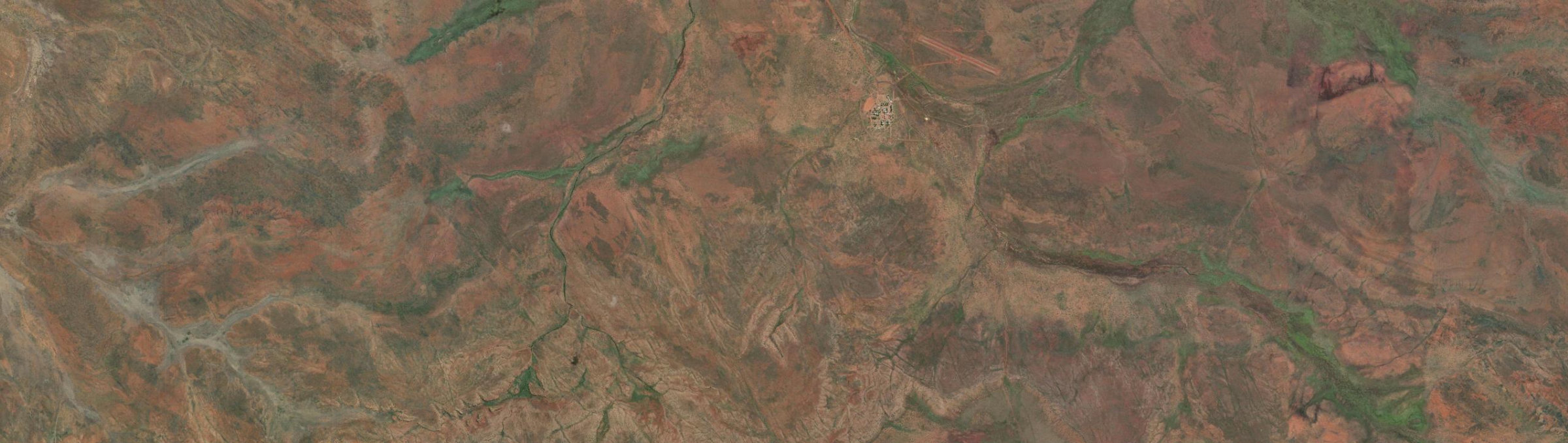 Aerial view of Kundat Djaru, WA