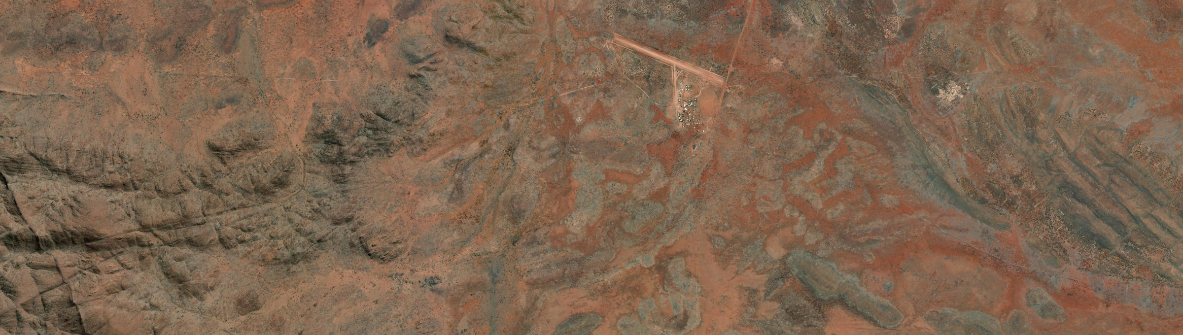 Aerial view of Irrunytju, WA