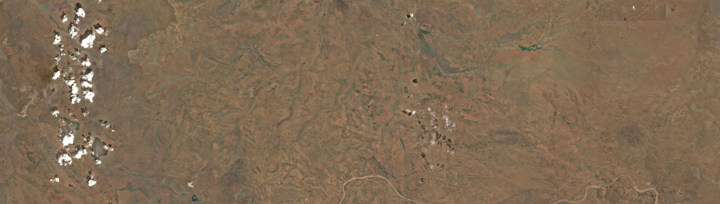 Aerial view of Lajamanu, NT