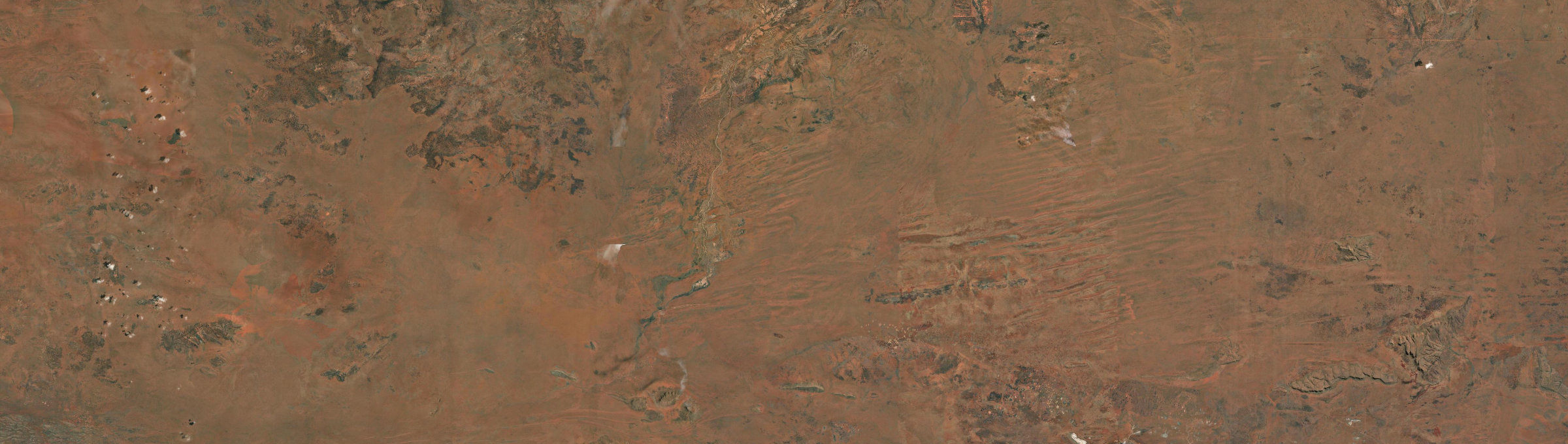 Aerial view of Lake Mackay, NT
