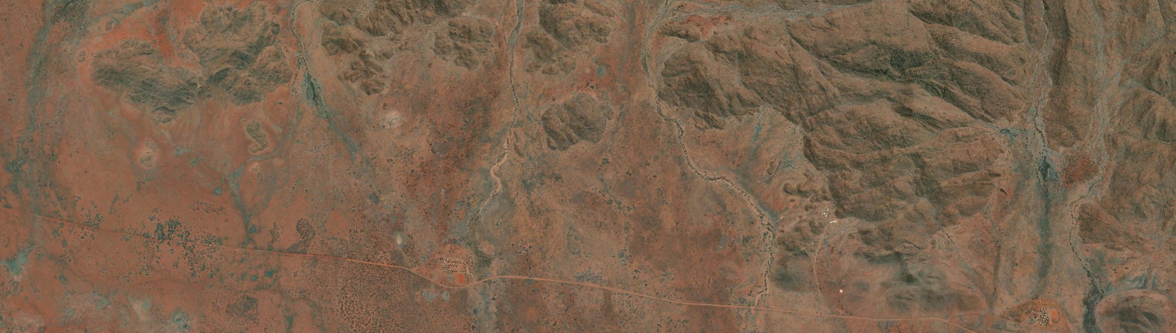 Aerial view of Kanpi, SA