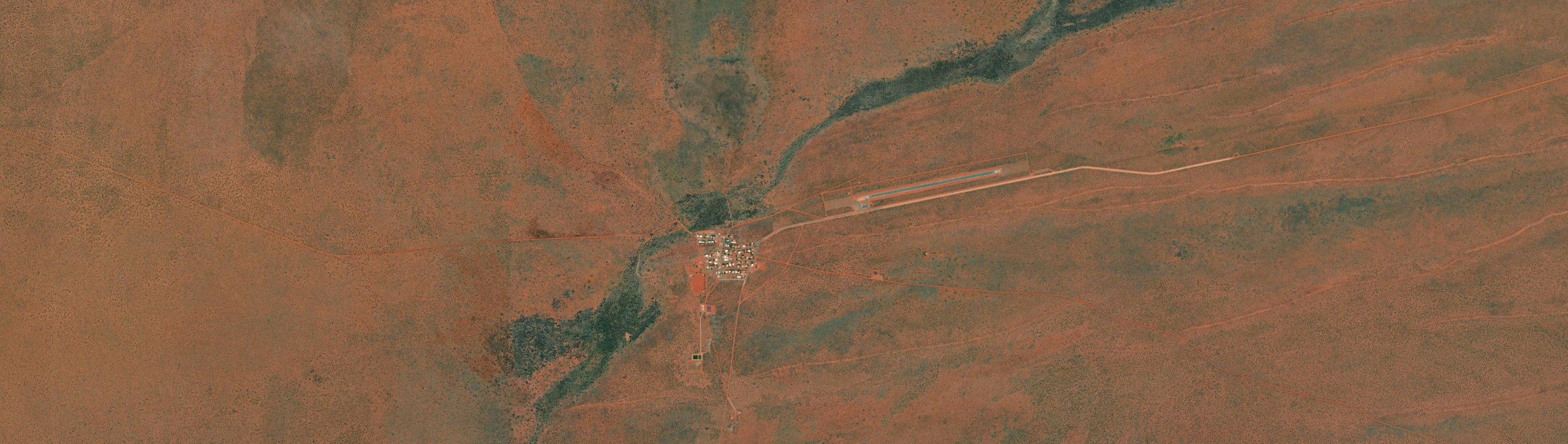 Aerial view of Nyirripi, NT