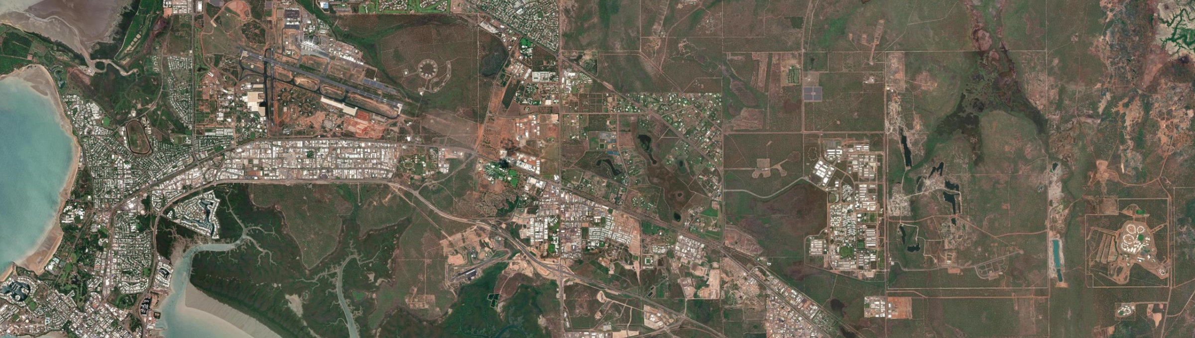 Aerial view of Berrimah, NT