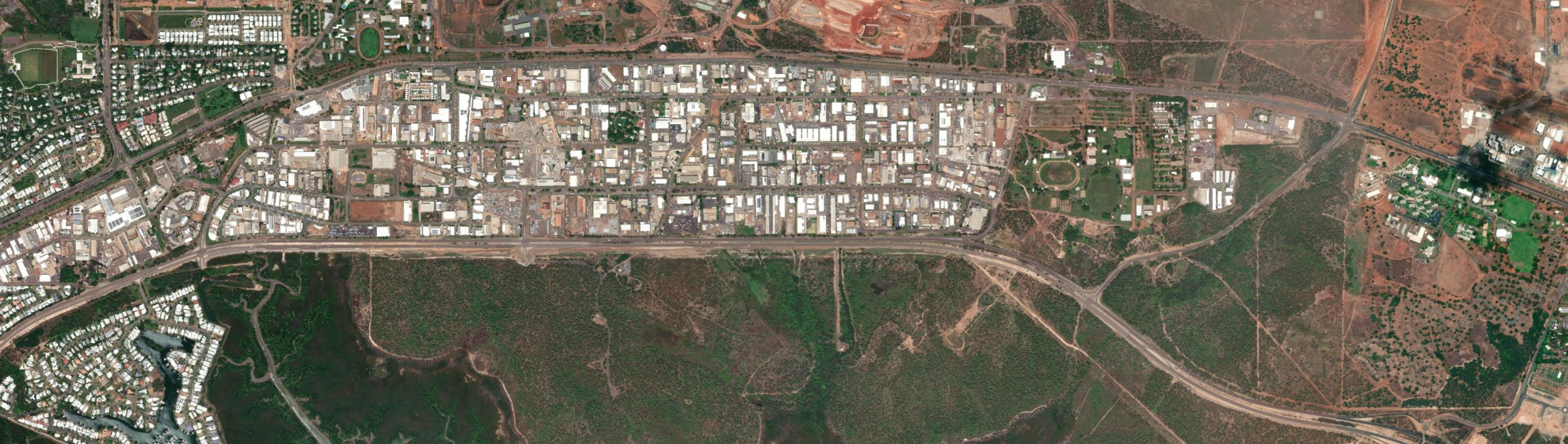Aerial view of Winnellie, NT