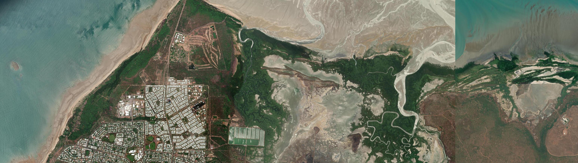 Aerial view of Buffalo Creek, NT
