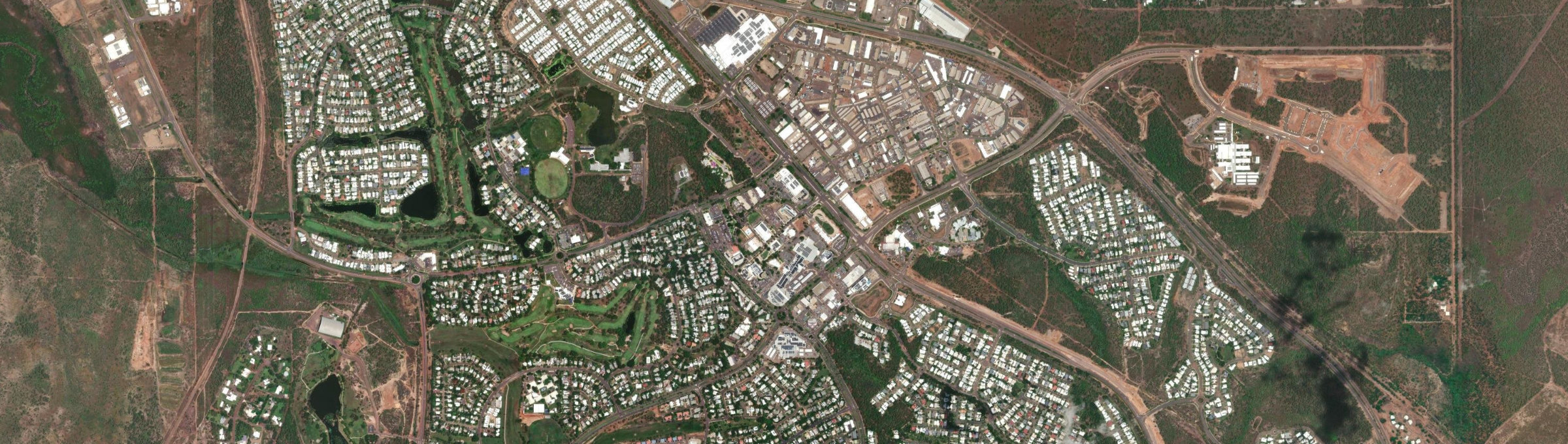 Aerial view of Palmerston City, NT