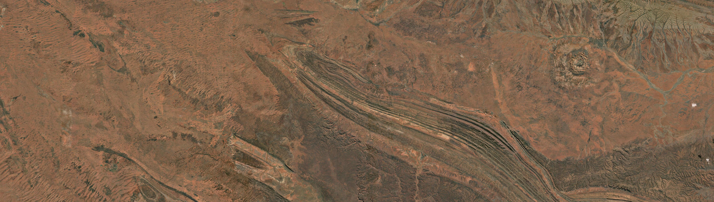 Aerial view of Mereenie, NT