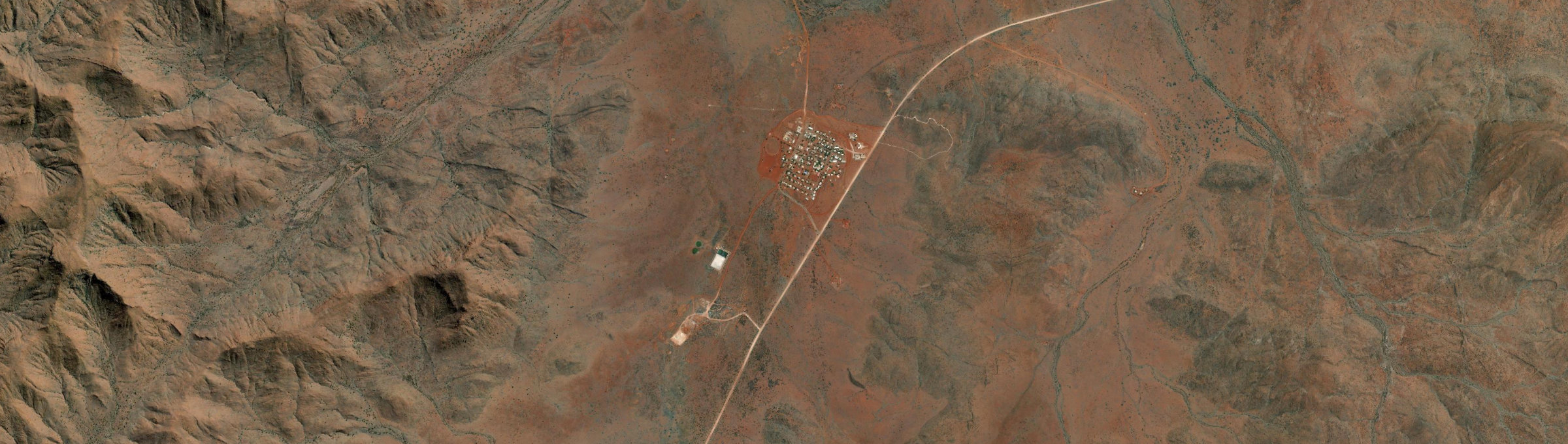 Aerial view of Amata, SA