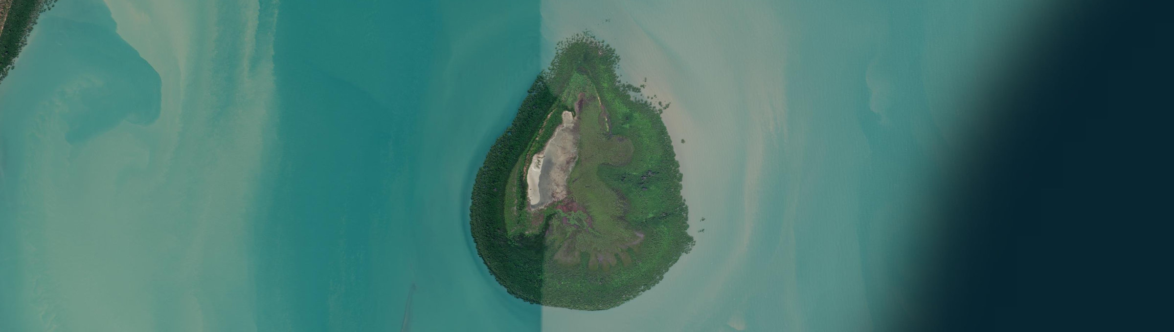 Aerial view of Van Diemen Gulf, NT