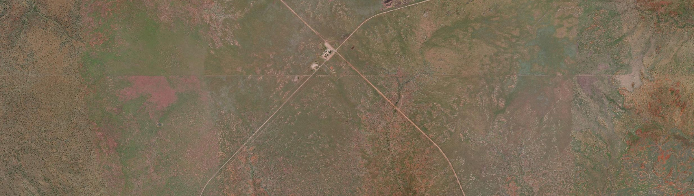 Aerial view of Top Springs, NT