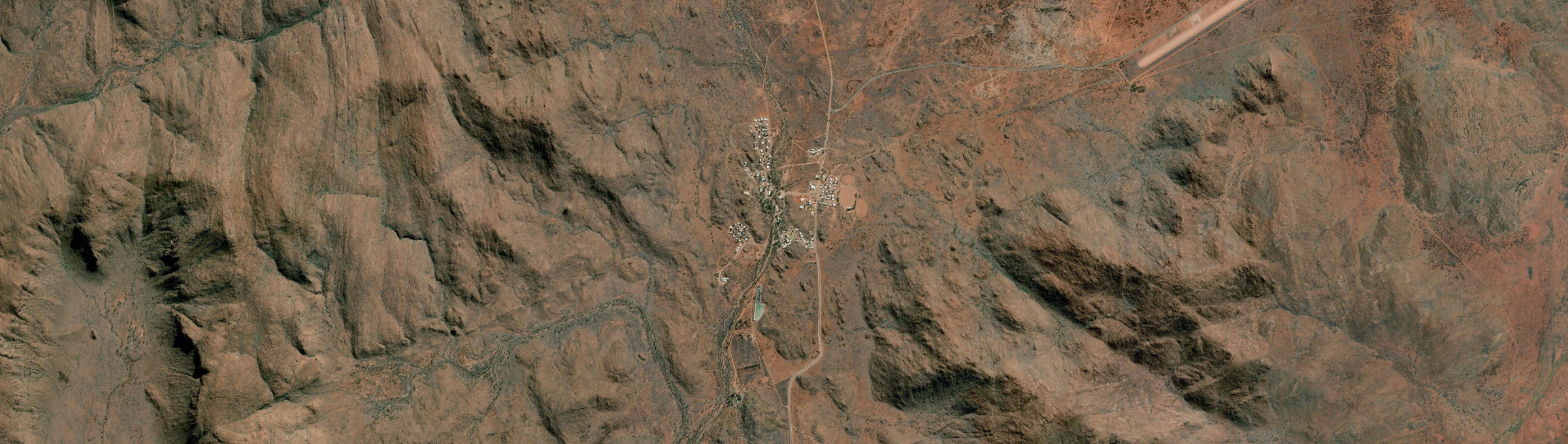 Aerial view of Pukatja, SA