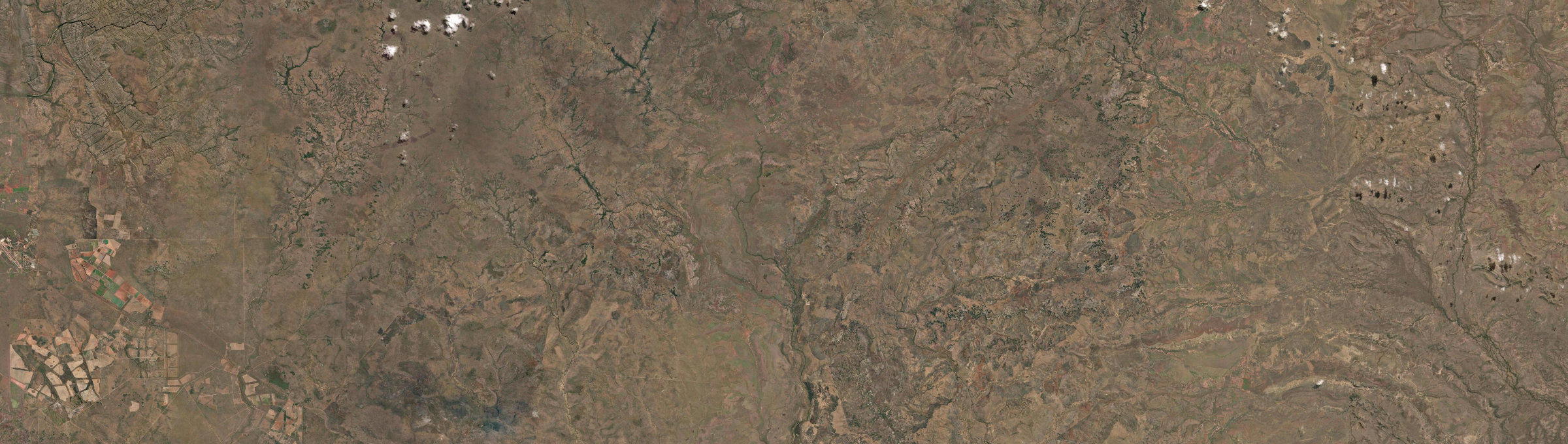 Aerial view of Beswick Creek, NT