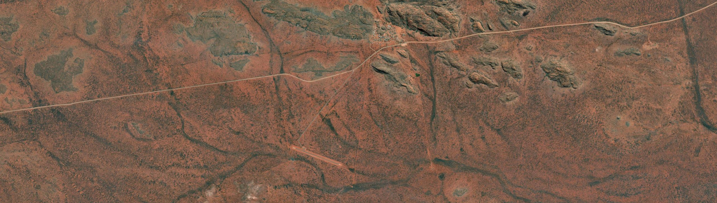 Aerial view of Mimili, SA