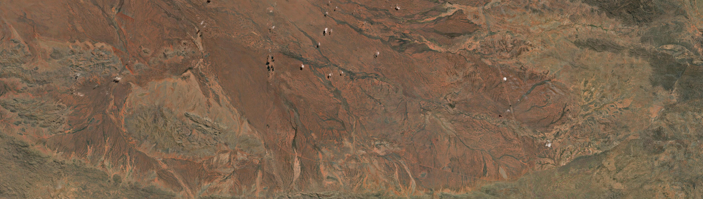 Aerial view of Burt Plain, NT