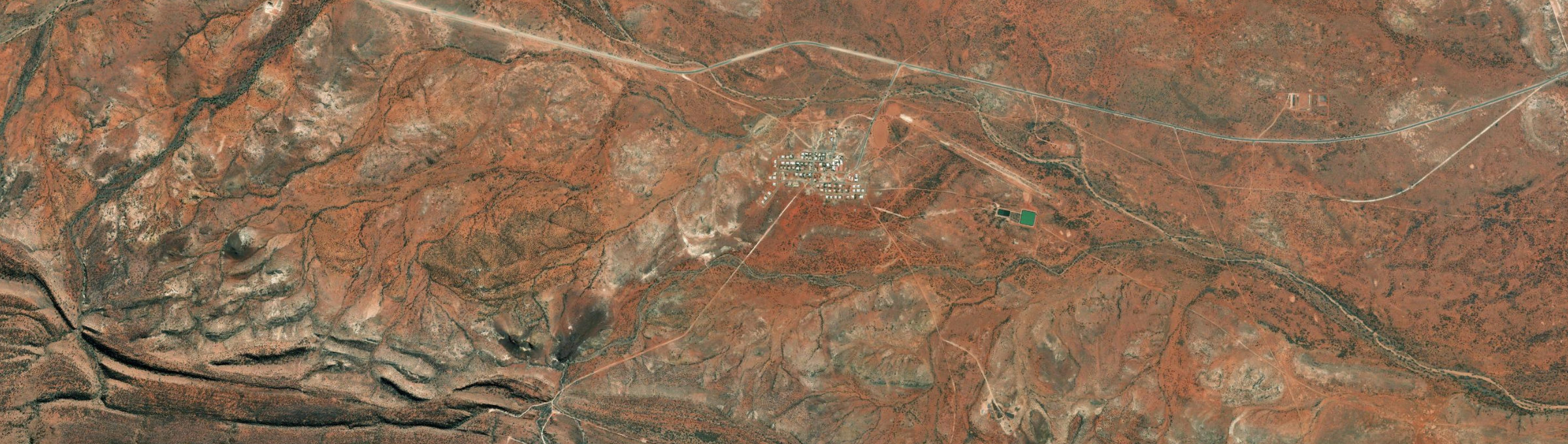 Aerial view of Iwantja, SA