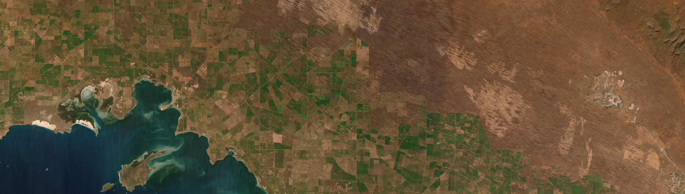 Aerial view of Mudamuckla, SA