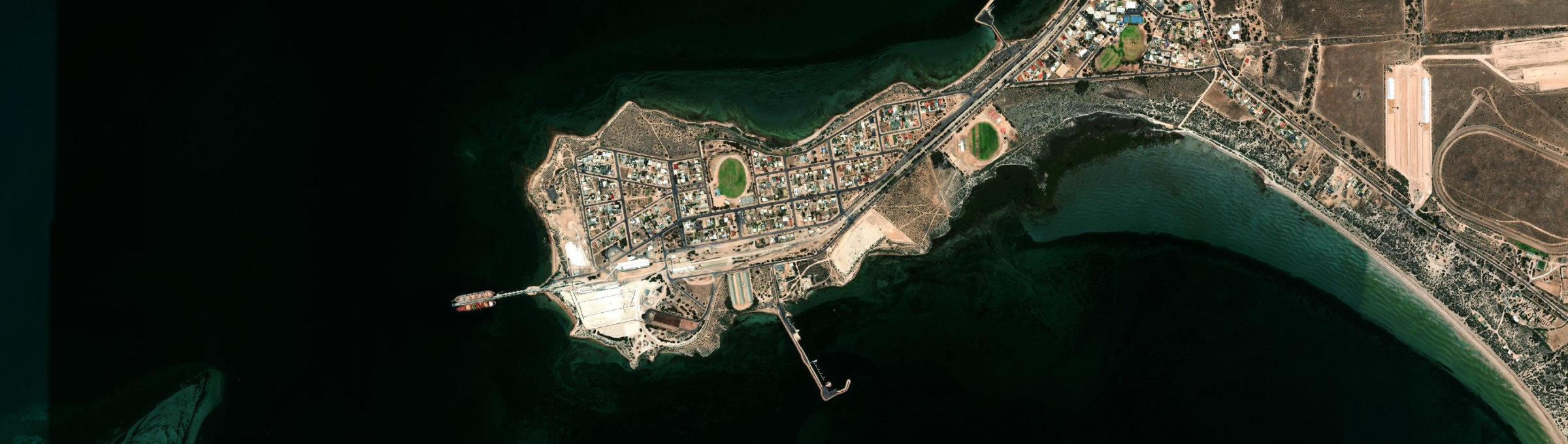 Aerial view of Thevenard, SA