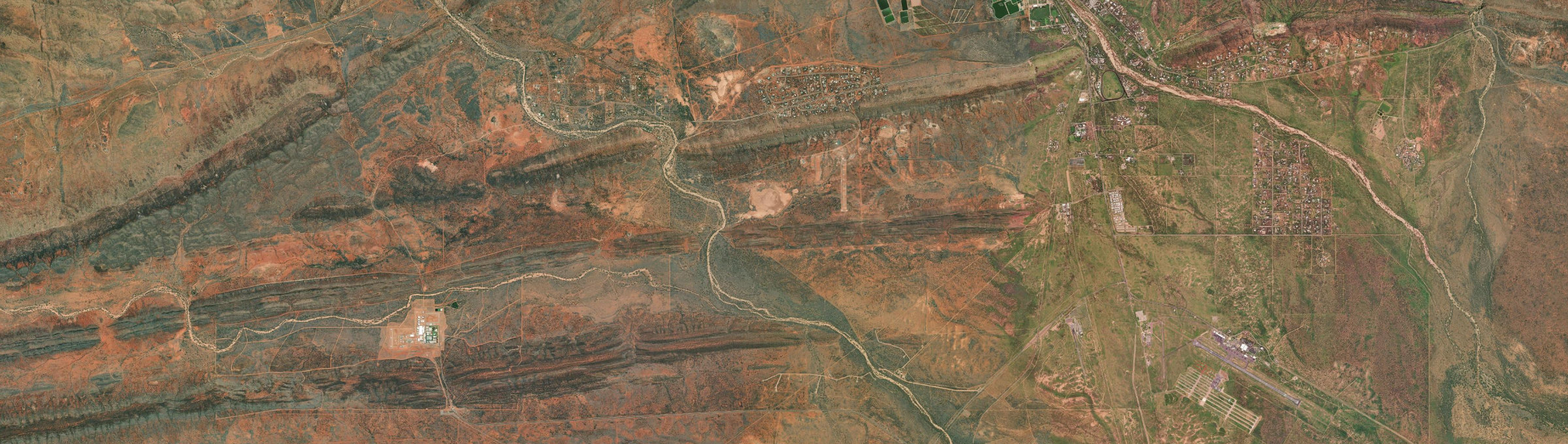 Aerial view of Arumbera, NT