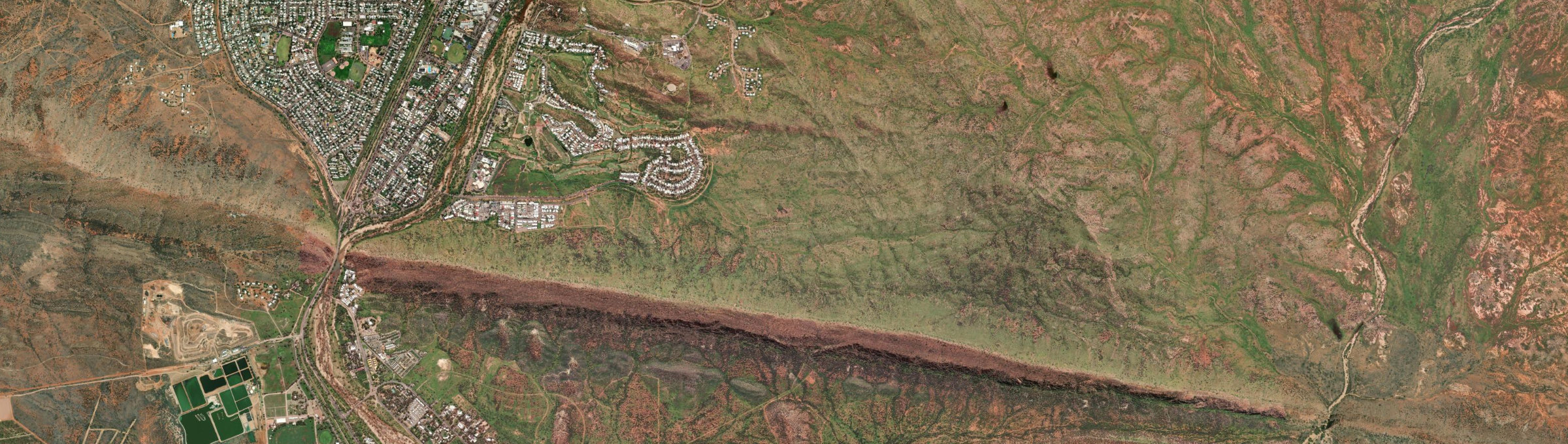 Aerial view of Mount Johns, NT