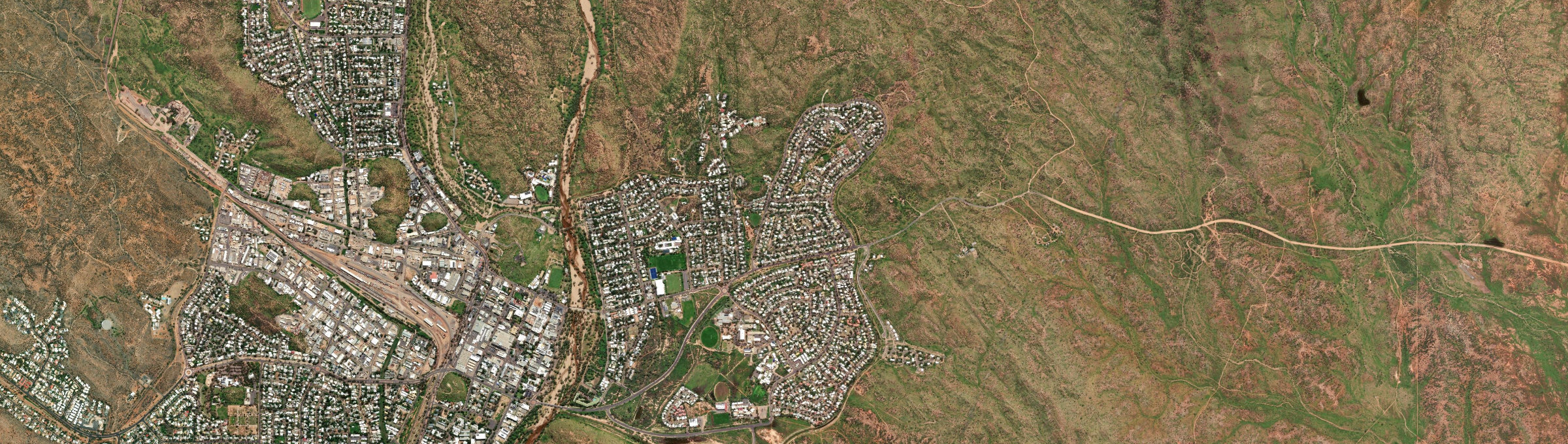 Aerial view of East Side, NT