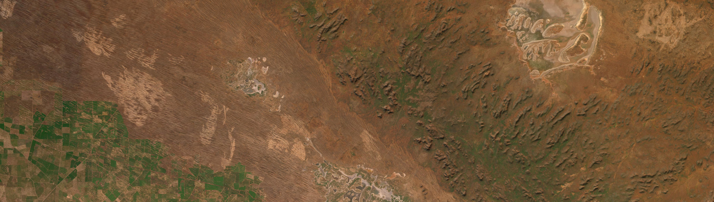 Aerial view of Kondoolka, SA