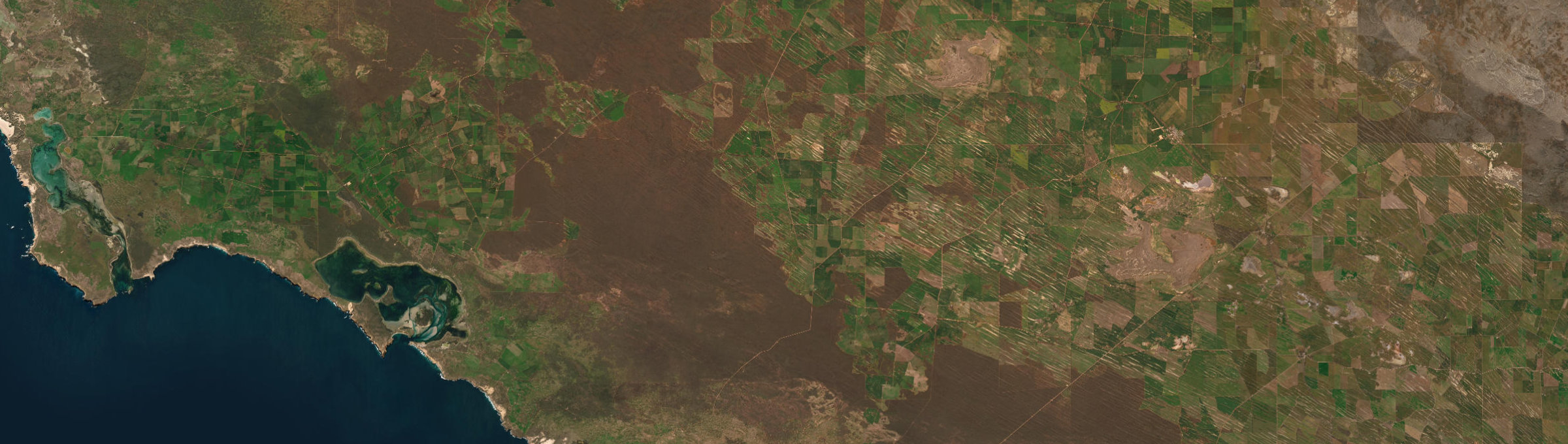 Aerial view of Mount Damper, SA