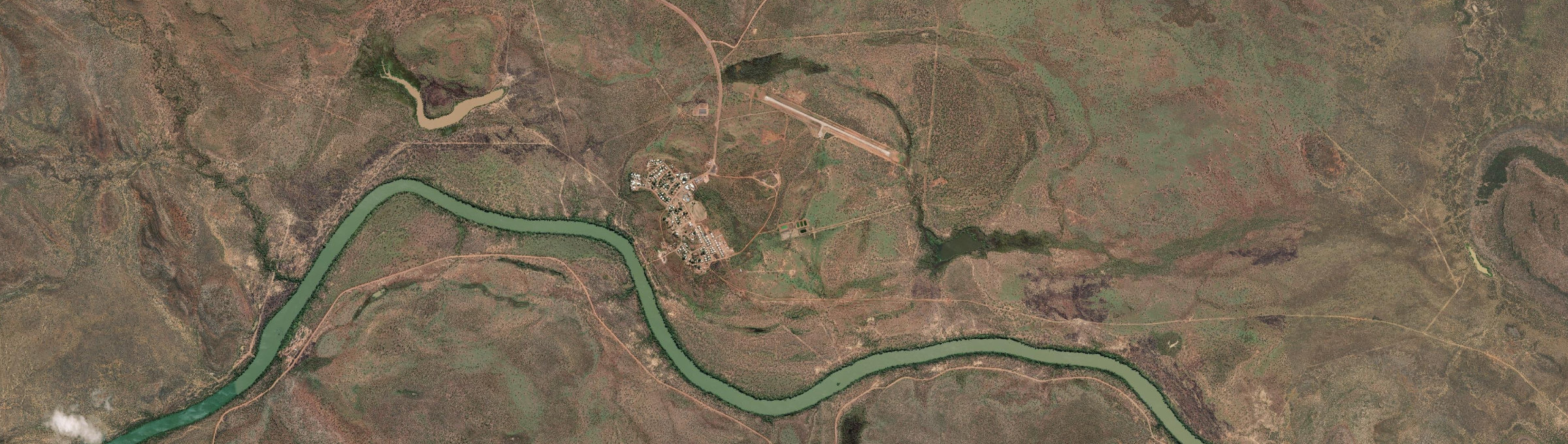 Aerial view of Ngukurr, NT