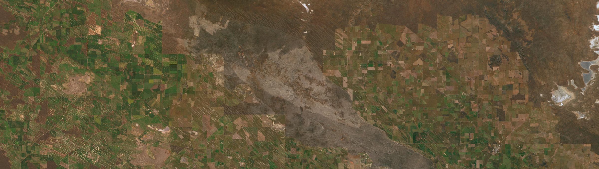 Aerial view of Pinkawillinie, SA