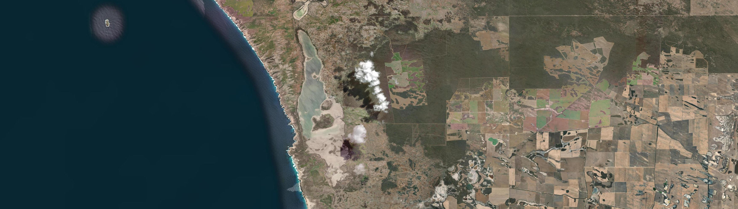 Aerial view of Kiana, SA